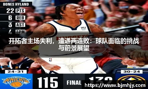 开拓者主场失利，遭遇两连败：球队面临的挑战与前景展望